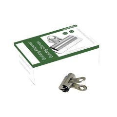 BNT 746600 Bulldog Binder Clip - 27mm - Silver - 12 Clips / Pack