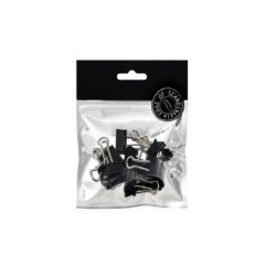 BNT 780910 Edge Binder Clip - 19mm - Black - 10 Clips / Pack
