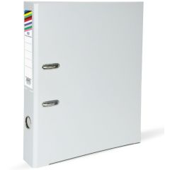 FIS FSBF4A4PGY PP Lever Arch Box File - A4 - 4cm Spine - Grey