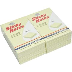 FIS FSPO64N Yellow Sticky Notes - 6" x 4" - 100 Sheets x 12 Pads / Pack
