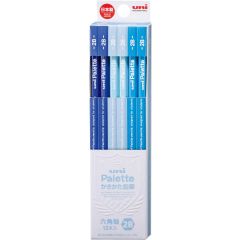 Mitsubishi K55602B Uni-Palette Wooden Pencil - 2B (Pack of 12)