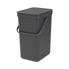 Brabantia Sort & Go Recycle Bin - Grey - 12 Liter