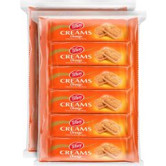 Tiffany Cream Orange Biscuit 2 x 6 x 80 g (Pack of 2)