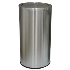 Brooks SWG 318 Stainless Steel Swing Top Bin - 27 Liter