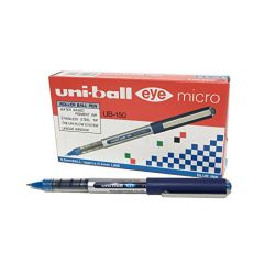 Uni-ball UB150 Eye Micro Roller Ball Pen - 0.5mm - Blue (Pack of 12)