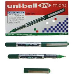 Uni-ball UB150 Eye Micro Roller Ball Pen - 0.5mm - Green (Pack of 12)