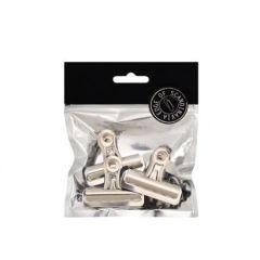 BNT 781315 Edge Bulldog Binder Clip - 57mm - Silver - 3 Clips / Pack