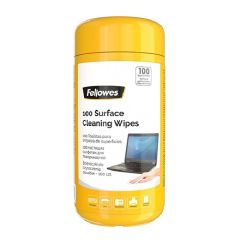 Fellowes FEL-99715 Surface Cleaning Wipes - 100 Sheets