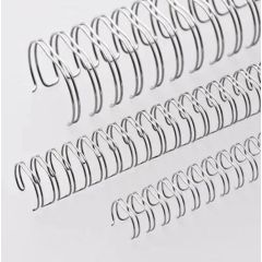 TPPS Binding wire 2:1, 9.5mm (3/8"), 23 Loops, Silver (Pack of 100)