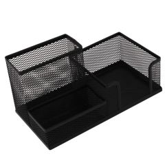 Sadaf JS9058 Metal Mesh Desk Organizer, Black