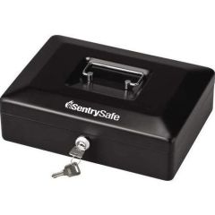 Sentry Cash Box, 6 Inches, Black