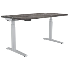  Fellowes Levado Height Adjustable Desk (Base + Top), 1600 x 800 x 25 (mm), Newport Oak