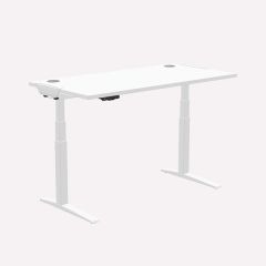  Fellowes Levado Height Adjustable Desk (Base + Top), 1800 x 800 x 25 (mm), White
