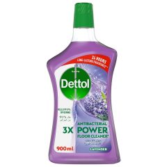 Dettol 3X Antibacterial Power Floor Cleaner - Lavender, 900ml