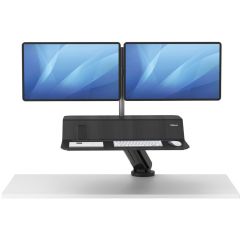 Fellowes (FEL 8081601) Lotus RT Sit-Stand Workstation For Dual Monitors, Black