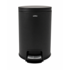 Brooks ACTOS BKS PDL 4251 Stainless Steel Pedal Bin, Black, 20 L, Soft-Close Lid