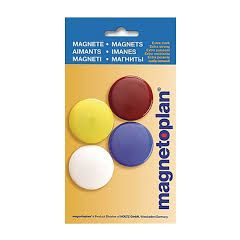 Magentoplan COP 16664 Design Magnetic, Signal(ON BLISTER), 4/Pack
