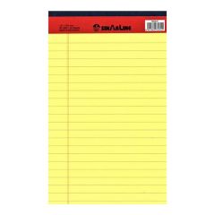 Sinarline Writing  Pad, 127 x 203mm, A5 - Yellow