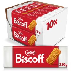 Lotus Biscoff Original Caramelized Biscuits - 250 Grams x 10 / Box