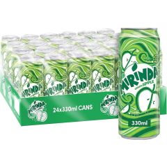 Mirinda Green Apple Carbonated Soft Drink - 330ml Can x (Pack of 24)