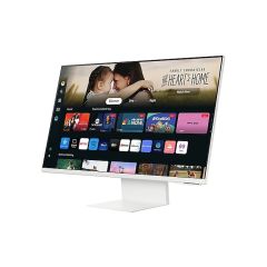  Samsung LS32DM801UMXUE M80D Smart Monitor with 4K Smart TV Experience & Camera, White - 32 Inch