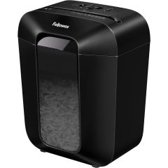 Fellowes LX - 50 Cross Cut Paper Shredder, 4 x 37 mm, 9 Sheet Capacity - Black
