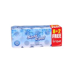 Soft N Cool Toilet Rolls - 400 Sheetsx 2 Ply (Pack of 10)