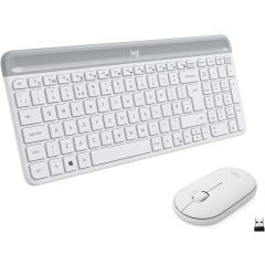 Logitech MK470 Slim Wireless Keyboard & Mouse Combo - White