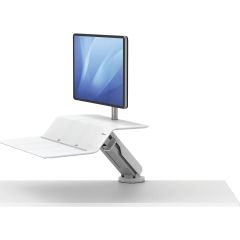 Fellowes  FEL 8081701 Lotus RT Sit-Stand Workstation for Single Monitor - White