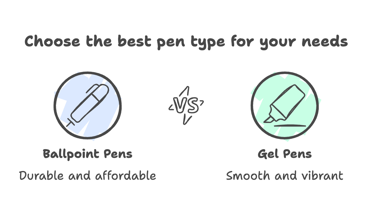 Ballpoint vs. Gel Pens: Which is Right for You? - Blog