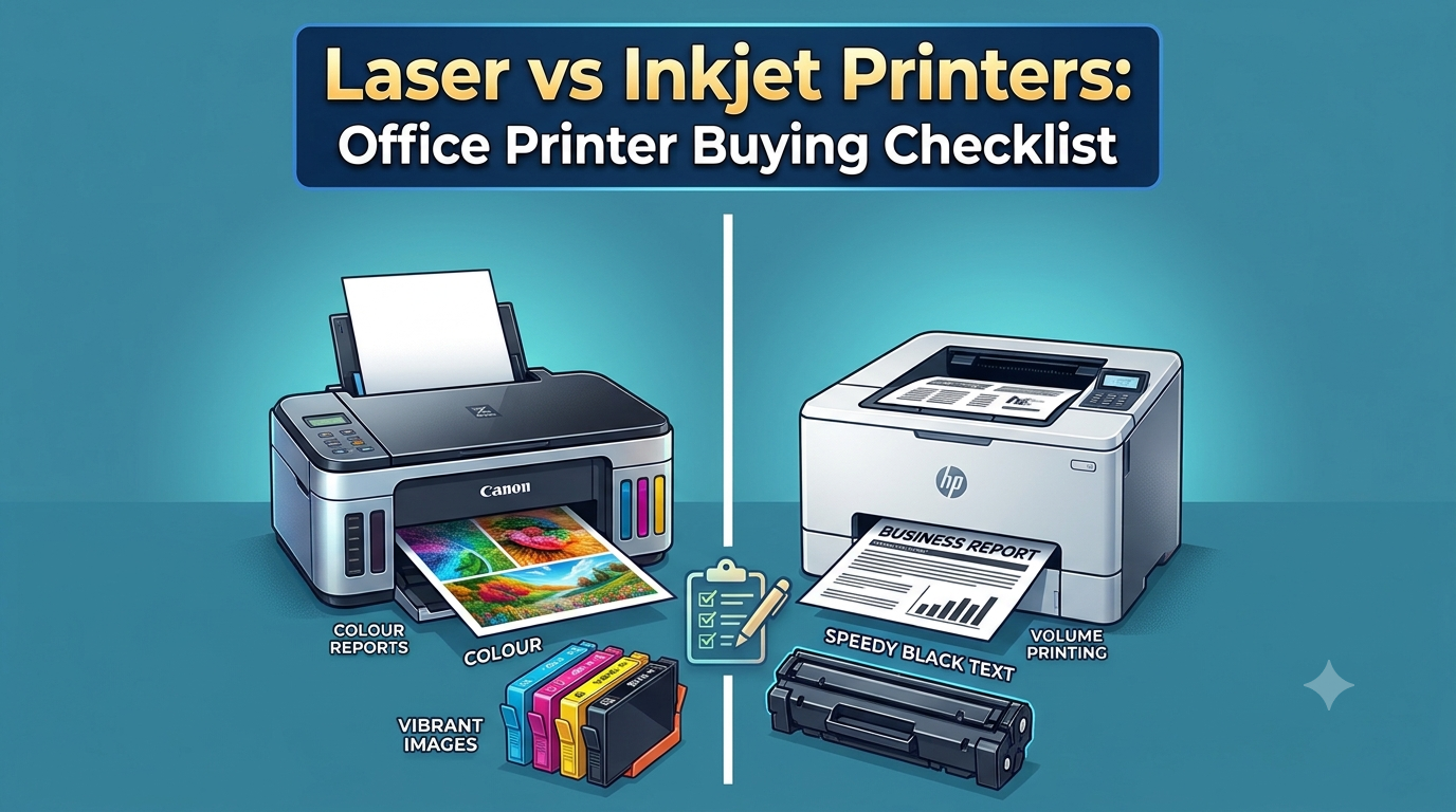 Laser vs Inkjet Printers: Office Printer Buying Checklist 