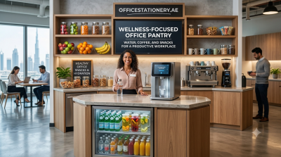 Wellness-Focused Office Pantry: Water, Coffee, and Snacks